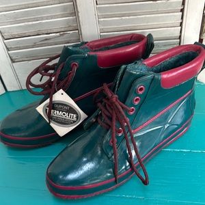 Women's Winter Boots - pink and teal